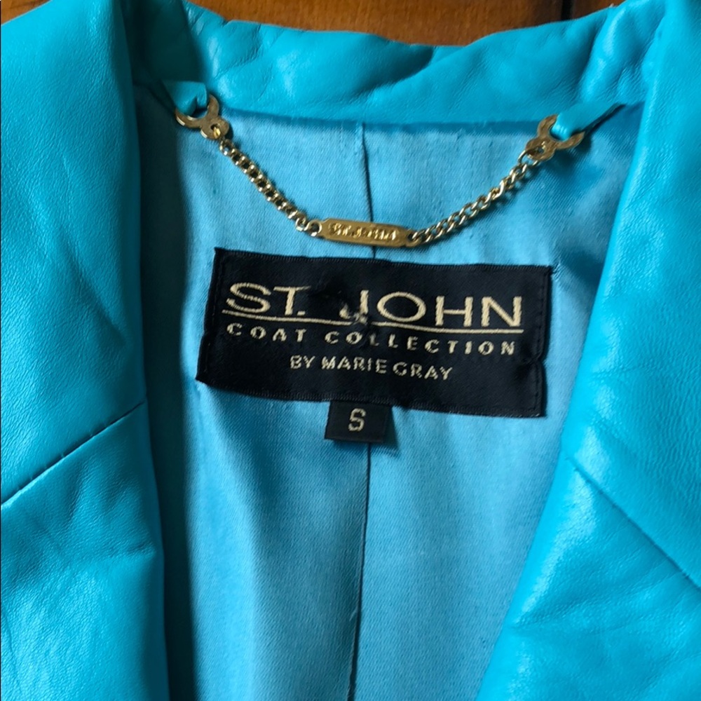 St. John leather jacket - Picture 2 of 5